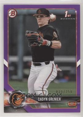 2018 Bowman Draft - [Base] - Purple #BD-134 - Cadyn Grenier /250