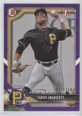 2018 Bowman Draft - [Base] - Purple #BD-198 - Travis Swaggerty /250