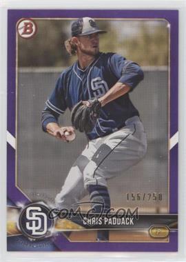 2018 Bowman Draft - [Base] - Purple #BD-68 - Chris Paddack /250