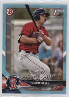 2018 Bowman Draft - [Base] - Sky Blue #BD-171 - Triston Casas /499