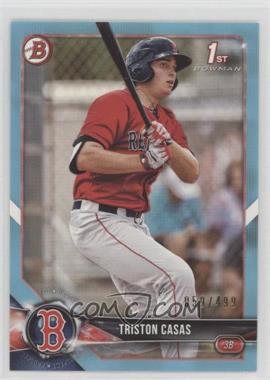 2018 Bowman Draft - [Base] - Sky Blue #BD-171 - Triston Casas /499