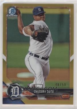 2018 Bowman Draft - Chrome - Gold Refractor #BDC-53 - Gregory Soto /50