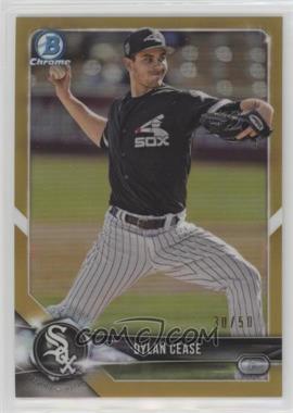 2018 Bowman Draft - Chrome - Gold Refractor #BDC-59 - Dylan Cease /50