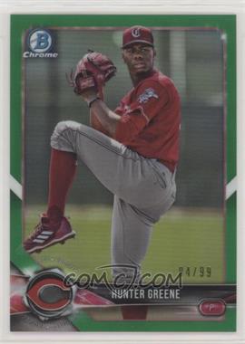 2018 Bowman Draft - Chrome - Green Refractor #BDC-58 - Hunter Greene /99