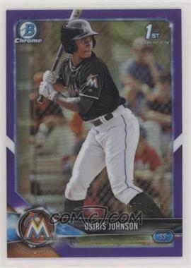 2018 Bowman Draft - Chrome - Purple Refractor #BDC-103 - Osiris Johnson /250