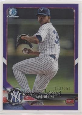 2018 Bowman Draft - Chrome - Purple Refractor #BDC-17 - Luis Medina /250