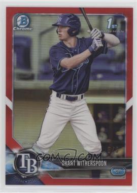 2018 Bowman Draft - Chrome - Red Refractor #BDC-152 - Grant Witherspoon /5 [EX to NM]