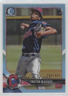 2018 Bowman Draft - Chrome - Sky Blue Refractor #BDC-162 - Triston McKenzie /402