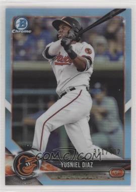 2018 Bowman Draft - Chrome - Sky Blue Refractor #BDC-7 - Yusniel Diaz /402 [EX to NM]