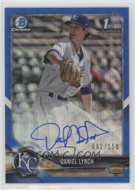 2018 Bowman Draft - Chrome Draft Pick Autographs - Blue Wave Refractor #CDA-DL - Daniel Lynch /150