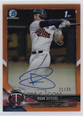 2018 Bowman Draft - Chrome Draft Pick Autographs - Orange Refractor #CDA-RJ - Ryan Jeffers /25