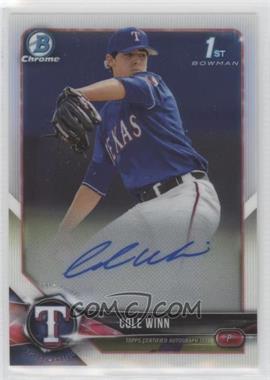 2018 Bowman Draft - Chrome Draft Pick Autographs #CDA-CW - Cole Winn