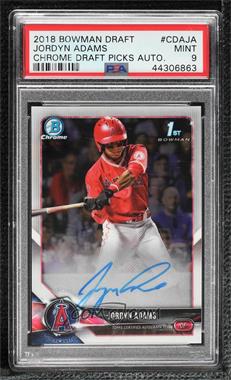 2018 Bowman Draft - Chrome Draft Pick Autographs #CDA-JA - Jordyn Adams [PSA 9 MINT]