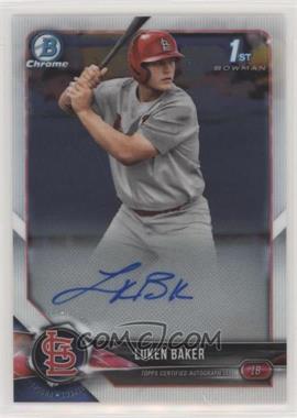 2018 Bowman Draft - Chrome Draft Pick Autographs #CDA-LB - Luken Baker