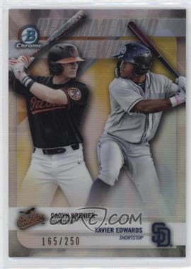 2018 Bowman Draft - Recommended Viewing - Refractor #RV-GE - Cadyn Greiner, Xavier Edwards /250