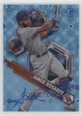 2018 Bowman High Tek - [Base] - Ocean Blue Tidal Diffractor Autographs #RHT-AR - Amed Rosario /75