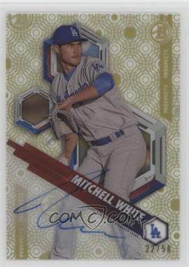 2018 Bowman High Tek - Prospects - Gold Rainbow Diffractor Autographs #PHT-MW - Mitchell White /50