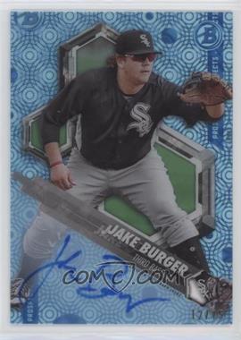 2018 Bowman High Tek - Prospects - Ocean Blue Tidal Diffractor Autographs #PHT-JB - Jake Burger /75