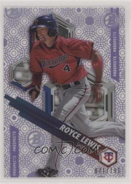 2018 Bowman High Tek - Prospects - Pattern 1 Circles Purple Rainbow Diffractor #PHT-RL - Royce Lewis /191