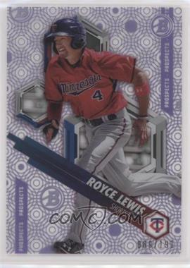 2018 Bowman High Tek - Prospects - Pattern 1 Circles Purple Rainbow Diffractor #PHT-RL - Royce Lewis /191