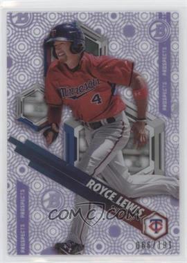 2018 Bowman High Tek - Prospects - Pattern 1 Circles Purple Rainbow Diffractor #PHT-RL - Royce Lewis /191