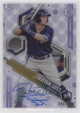 2018 Bowman High Tek - Prospects - Purple Rainbow Diffractor Autographs #PHT-TL - Tristen Lutz /150