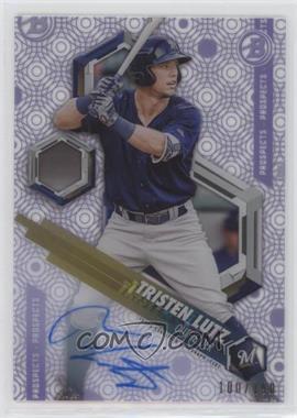 2018 Bowman High Tek - Prospects - Purple Rainbow Diffractor Autographs #PHT-TL - Tristen Lutz /150