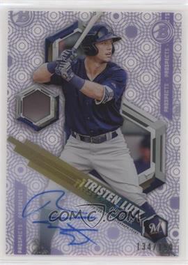 2018 Bowman High Tek - Prospects - Purple Rainbow Diffractor Autographs #PHT-TL - Tristen Lutz /150