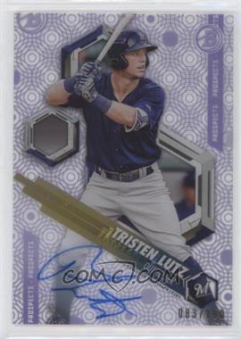 2018 Bowman High Tek - Prospects - Purple Rainbow Diffractor Autographs #PHT-TL - Tristen Lutz /150