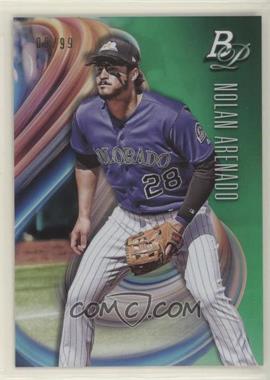 2018 Bowman Platinum - [Base] - Green #76 - Nolan Arenado /99