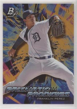 2018 Bowman Platinum - Platinum Prismatic Prodigies - Orange #PPP-6 - Franklin Perez /25