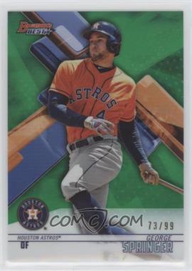 2018 Bowman's Best - [Base] - Green Refractor #3 - George Springer /99