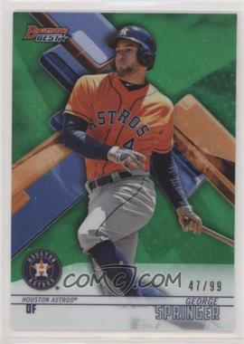 2018 Bowman's Best - [Base] - Green Refractor #3 - George Springer /99