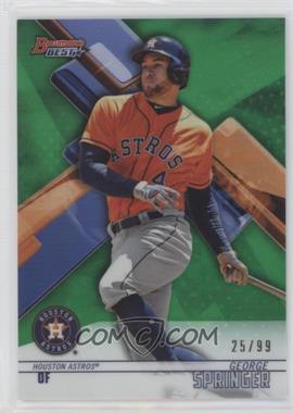 2018 Bowman's Best - [Base] - Green Refractor #3 - George Springer /99