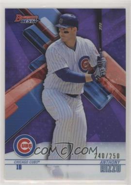 2018 Bowman's Best - [Base] - Purple Refractor #52 - Anthony Rizzo /250