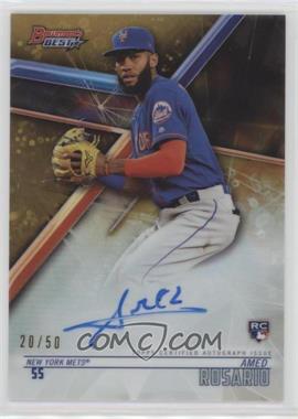 2018 Bowman's Best - Best of 2018 Autographs - Gold Refractor #B18-ARO - Amed Rosario /50