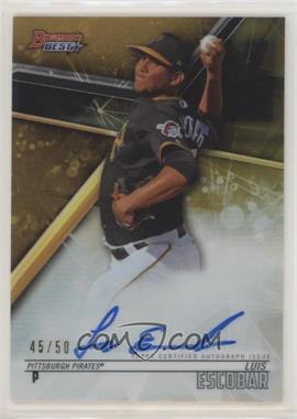 2018 Bowman's Best - Best of 2018 Autographs - Gold Refractor #B18-LE - Luis Escobar /50