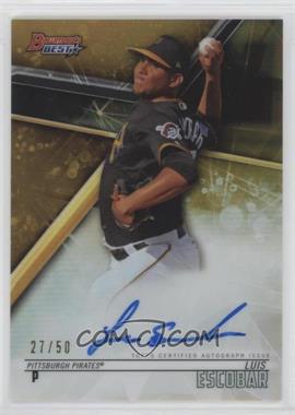 2018 Bowman's Best - Best of 2018 Autographs - Gold Refractor #B18-LE - Luis Escobar /50