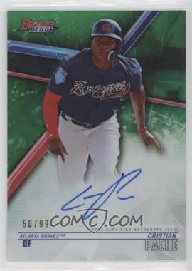 2018 Bowman's Best - Best of 2018 Autographs - Green Refractor #B18-CP - Cristian Pache /99 [EX to NM]