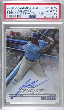 2018 Bowman's Best - Best of 2018 Autographs - Refractor #B18-JW - Justin Williams [PSA 10 GEM MT]