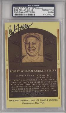 2018 Historic Autographs Art of Baseball - [Base] #_BOFE - Bob Feller /46 [PSA/DNA Encased]