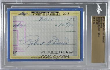 2018 Leaf History of Baseball - Cut Signature Edition #_BODO - Hall of Famer - Bobby Doerr /60 [Uncirculated]