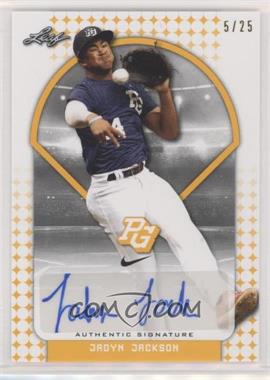 2018 Leaf Perfect Game National Showcase - Autographs - Yellow #BA-JJ2 - Jadyn Jackson /25