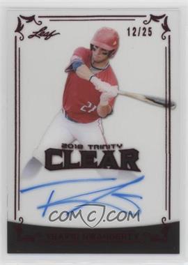 2018 Leaf Trinity - Clear Auto - Red #CA-TS1 - Travis Swaggerty /25