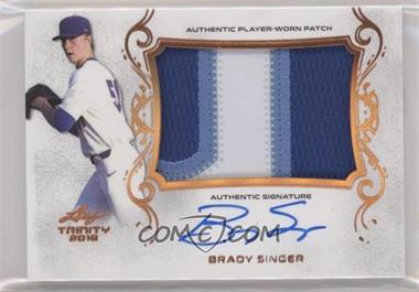 2018 Leaf Trinity - Patch Autographs #PA-BS1 - Brady Singer