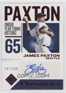 2018 Panini Chronicles - Autographs - Red #CA-JP - James Paxton /199