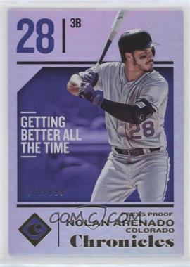 2018 Panini Chronicles - [Base] - Press Proof #35 - Nolan Arenado /299