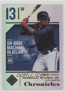 2018 Panini Chronicles - [Base] - Press Proof #37 - Ronald Acuna Jr. /299