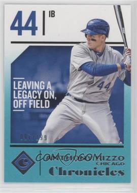 2018 Panini Chronicles - [Base] - Teal #48 - Anthony Rizzo /199
