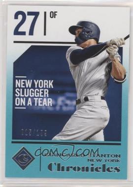 2018 Panini Chronicles - [Base] - Teal #8 - Giancarlo Stanton /199